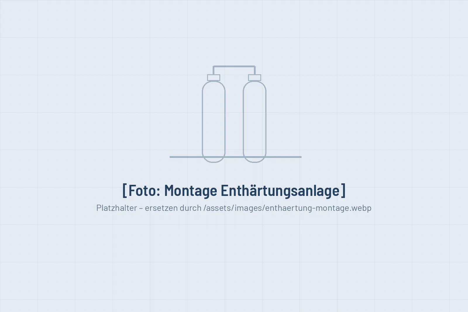 Montage einer Enthärtungsanlage beim Kunden