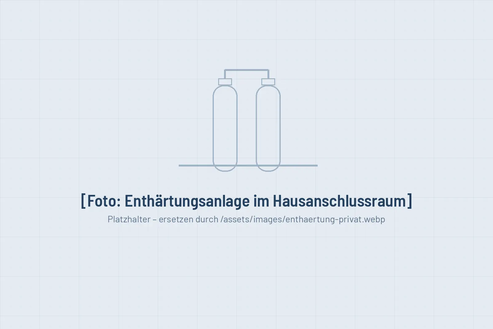 Enthärtungsanlage im Hausanschlussraum eines Wohnhauses