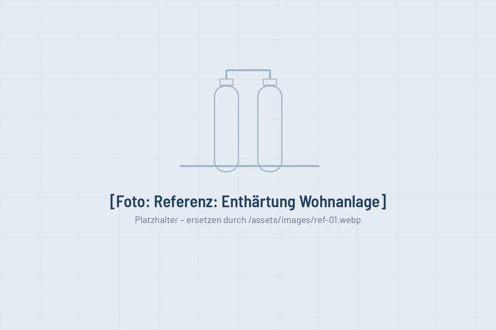 Enthärtungsanlage für eine Wohnanlage