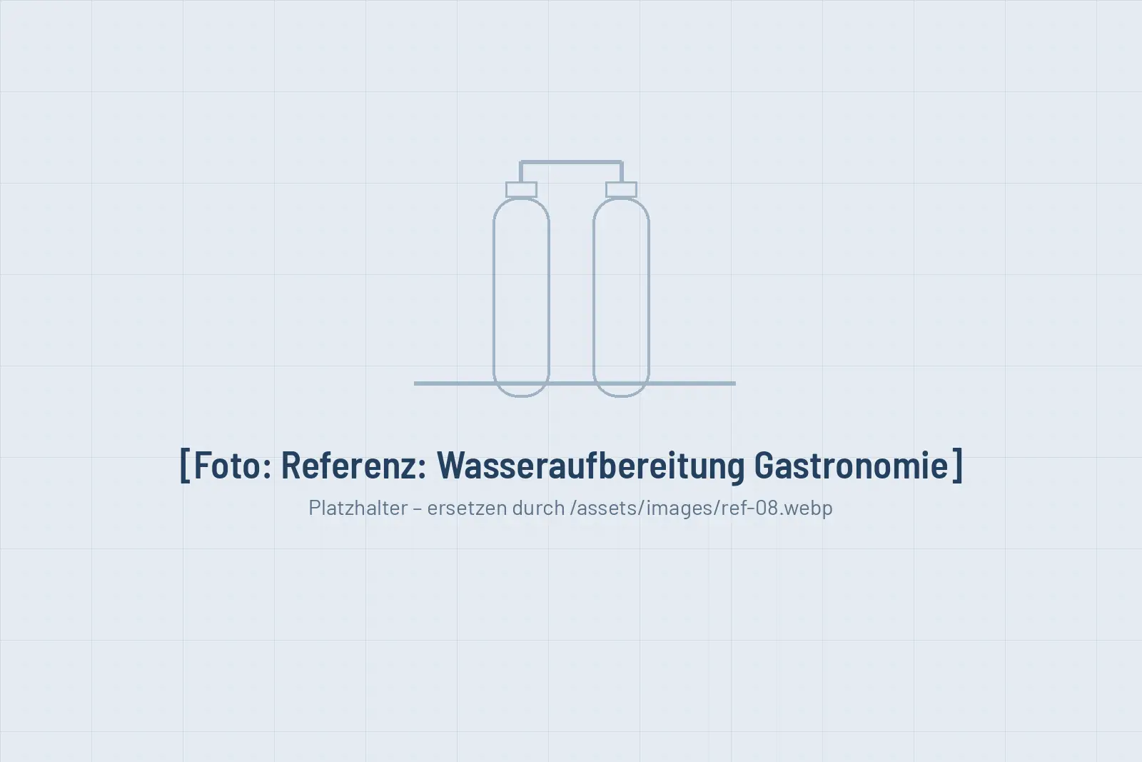 Wasseraufbereitung für einen Gastronomiebetrieb